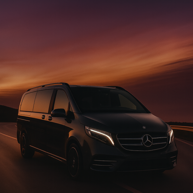 „Mercedes V-Klasse AMG – Transportlösungen für Dokumente und Güter europaweit“