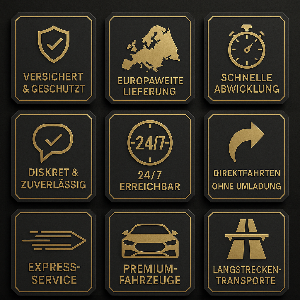 „Express-Service – schnelle europaweite Lieferung“
